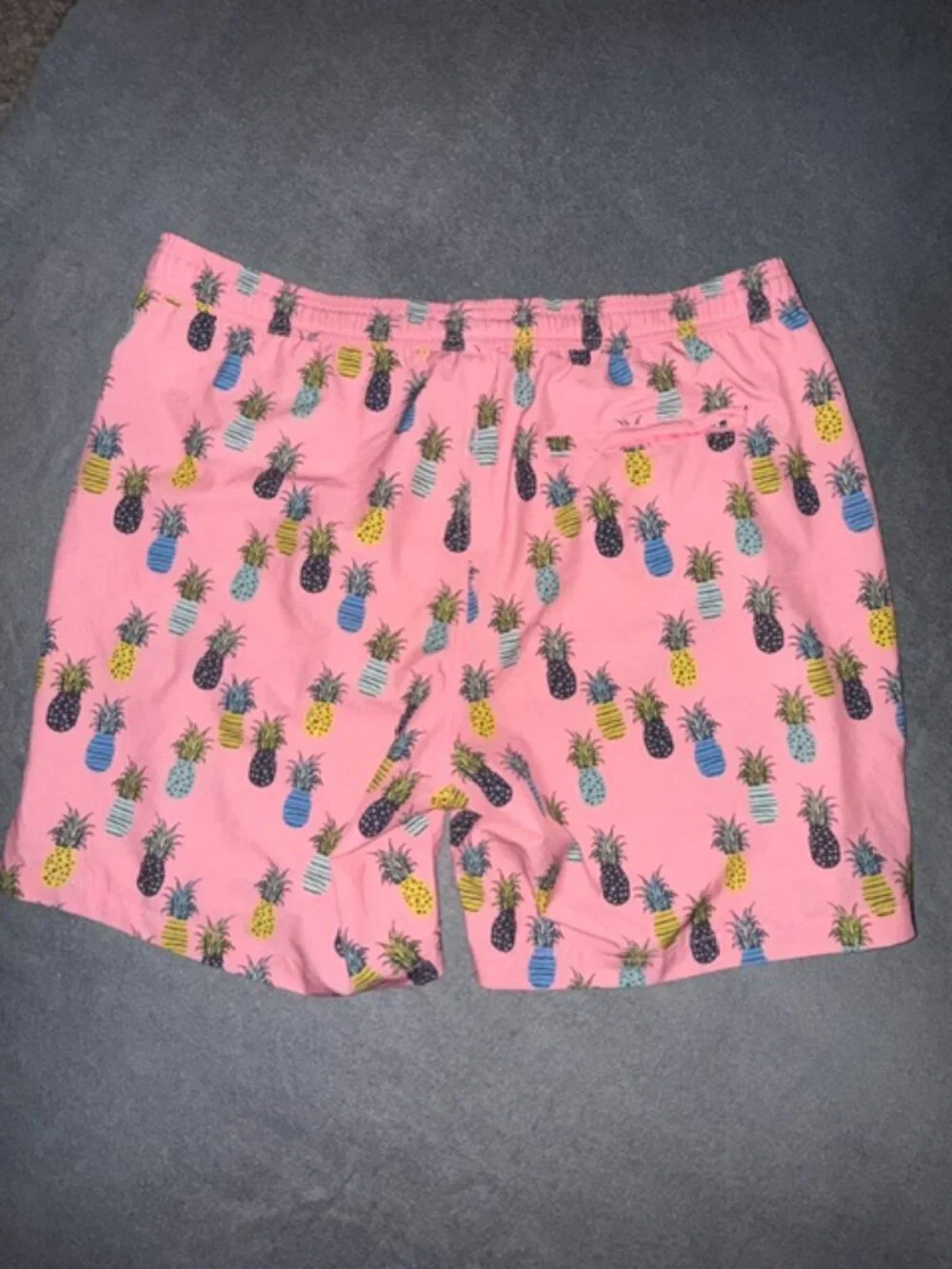 Maamgic Men's Swim Trunks Size XL Pink Pineapples Pocket Drawstring